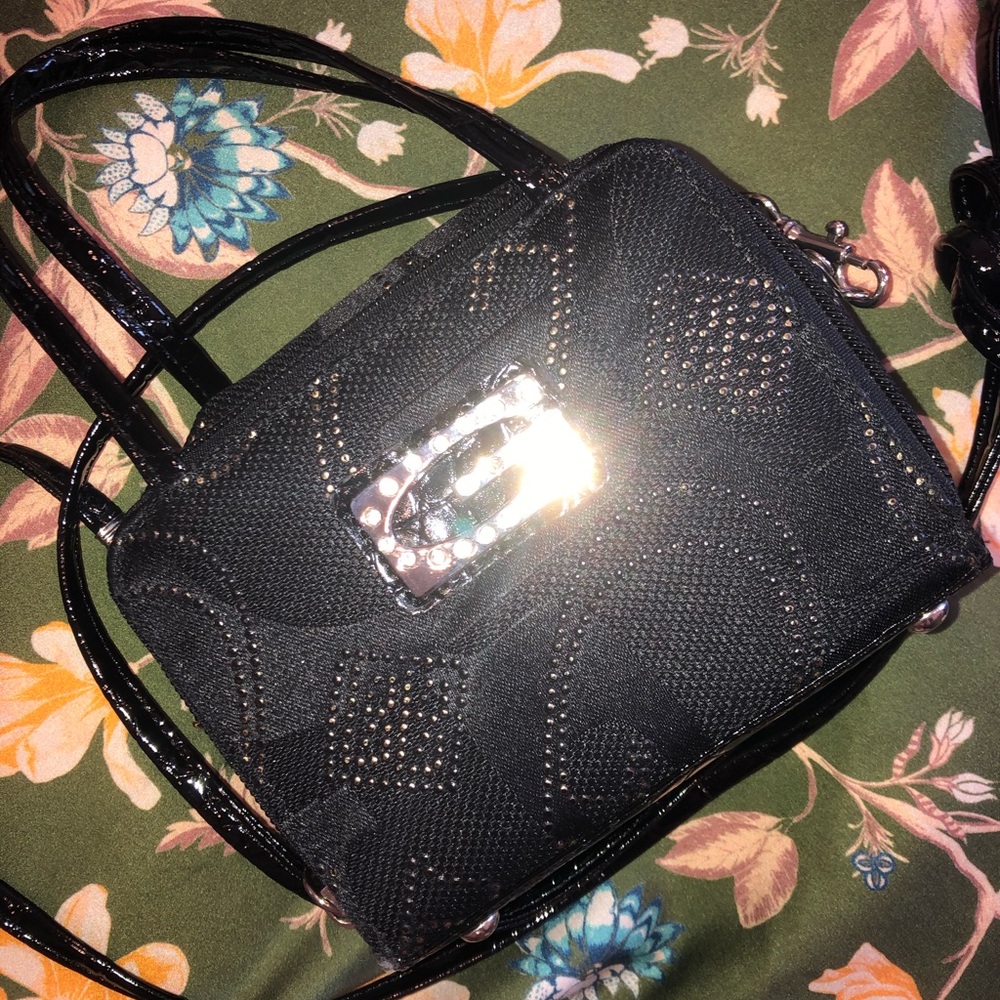 Black and Silver Mini-Purse